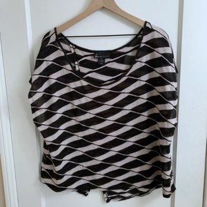 Lane Bryant Striped Crop Top Size 1X